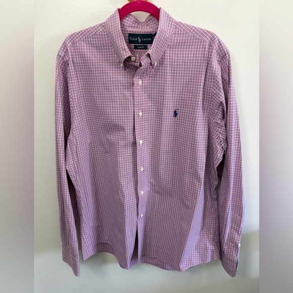 Ralph Lauren Other - Ralph Lauren Men's Pink and White Checkered Shirt